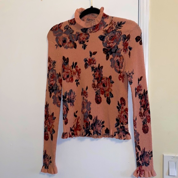 ZARA FLORAL KNIT SWEATER - Picture 6 of 11